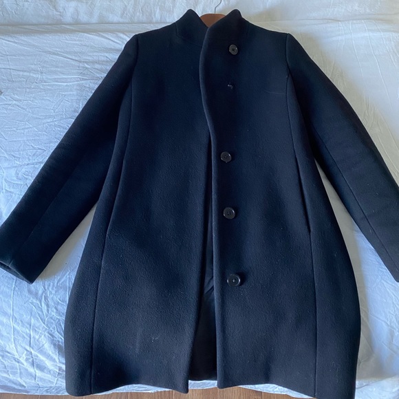 Aritzia Jackets & Coats Aritzia Black Long Wool Coat Poshmark